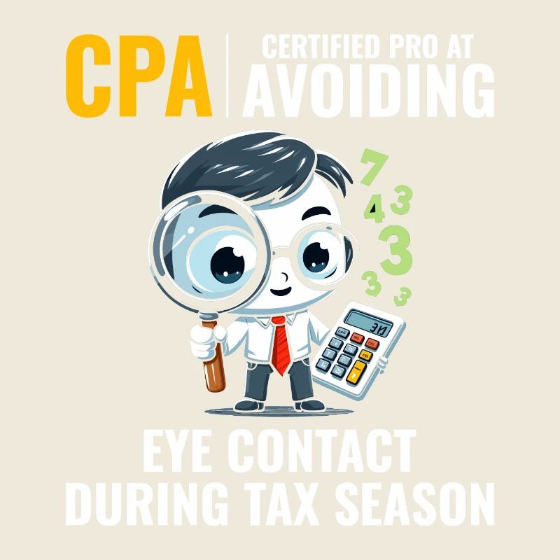 CPA: Number Ninja Dodging Eye Contact Accountant