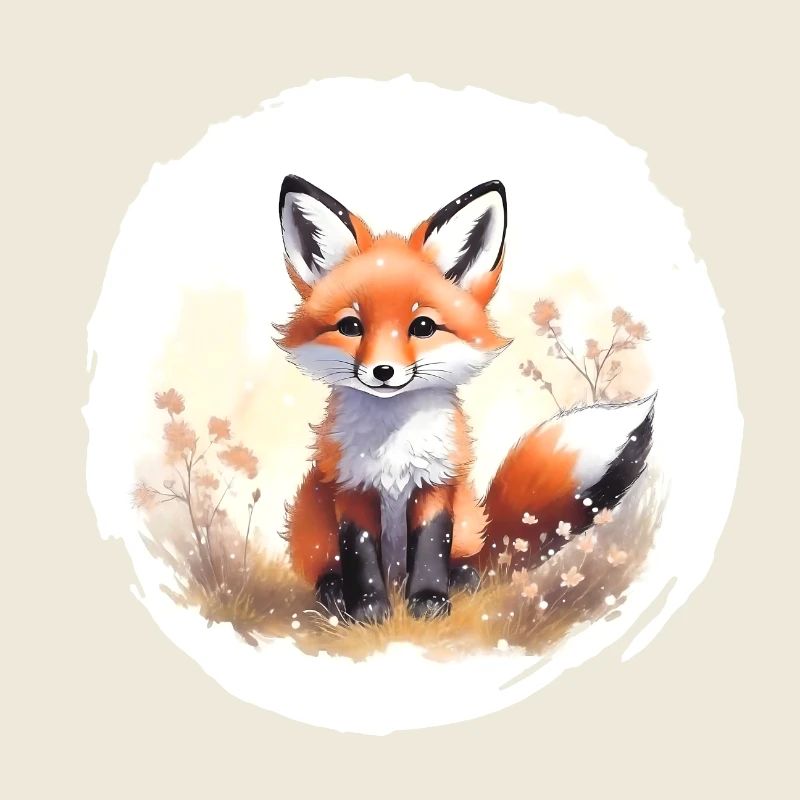Fuchs Aquarell