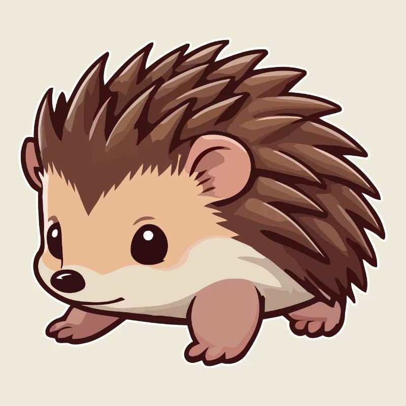 Cute hedgehog animal