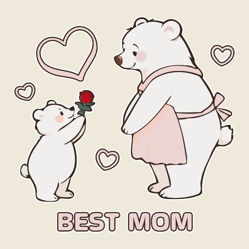 Bären Herzen Beste Mutter Muttertag