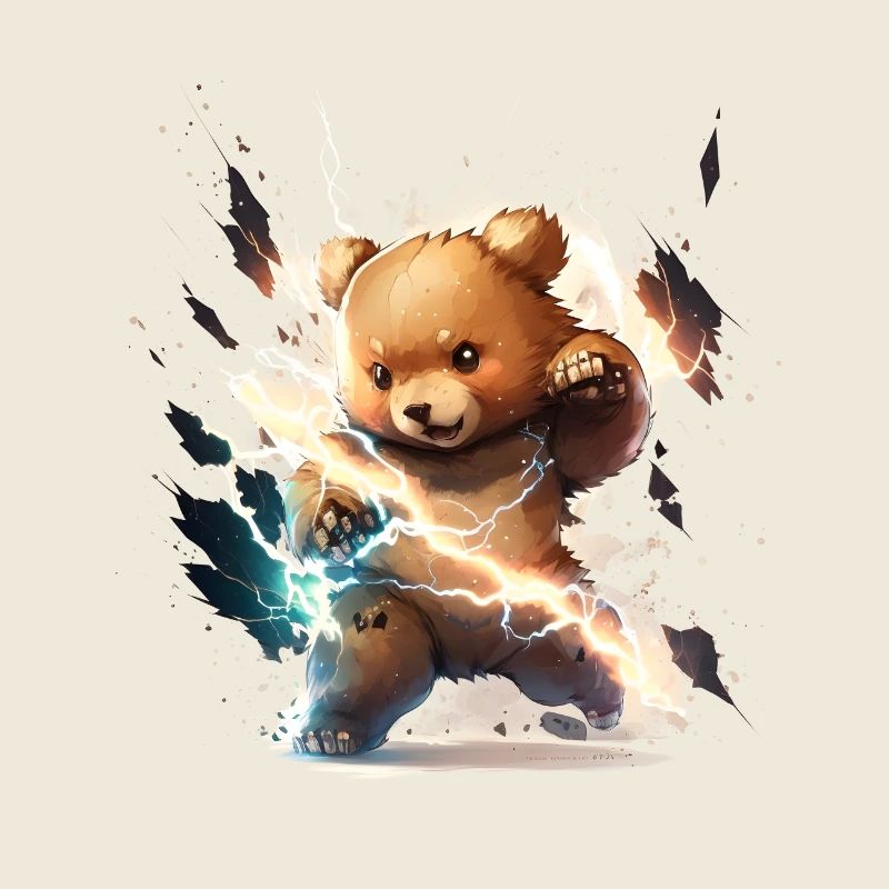 Blitzschlag-Teddy
