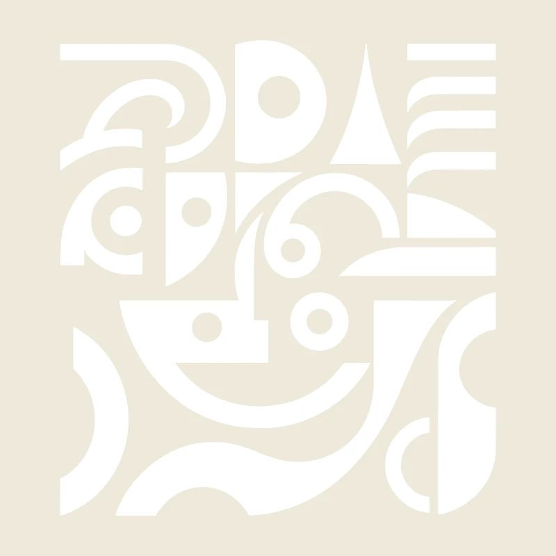 Geometric wave patterns in black and white