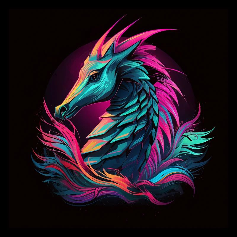 The two-coloured seahorse