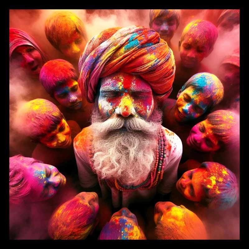 Holi Indien Feste der Farben