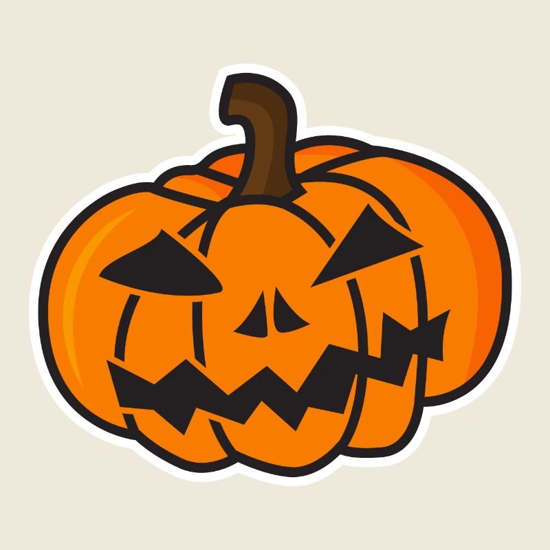 Funny Halloween Pumpkin Mock-up