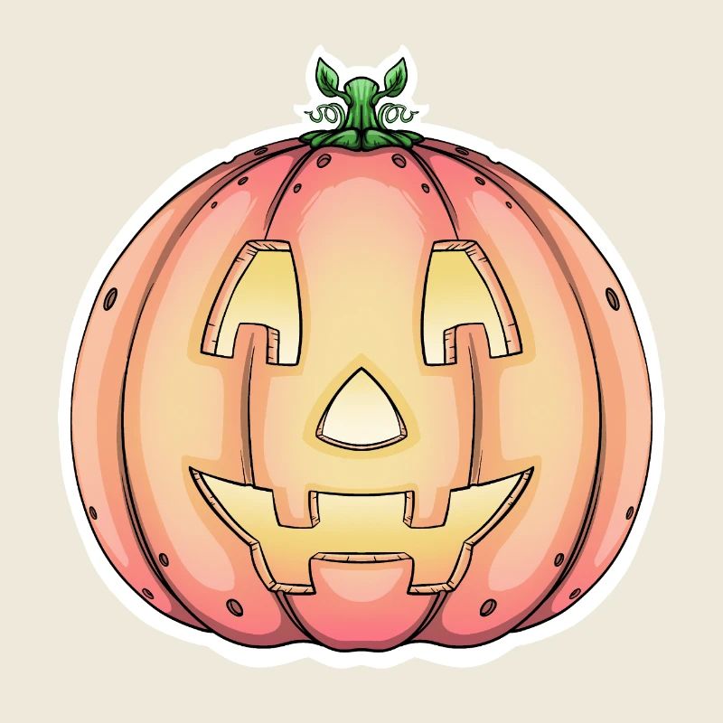 Halloween Pumpkin Jack-o'-Lantern Design