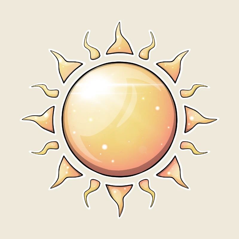 Radiant Sunburst Nature Design