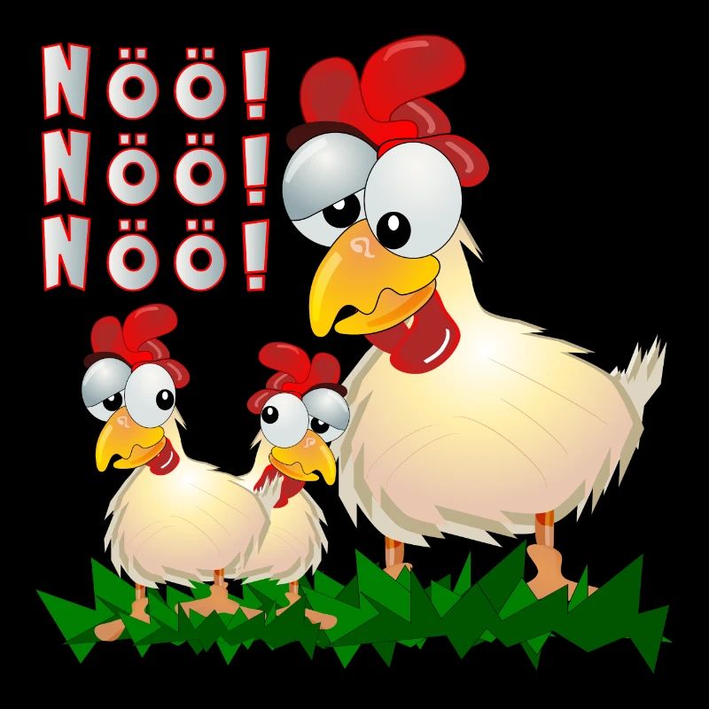 HÜHNER COMIC - NÖ - NEIN SAGEN