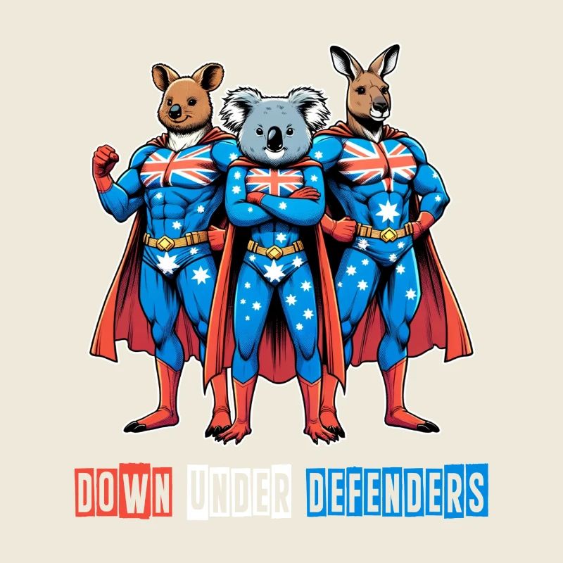 Australiens Helden Känguru Quokka und Koala