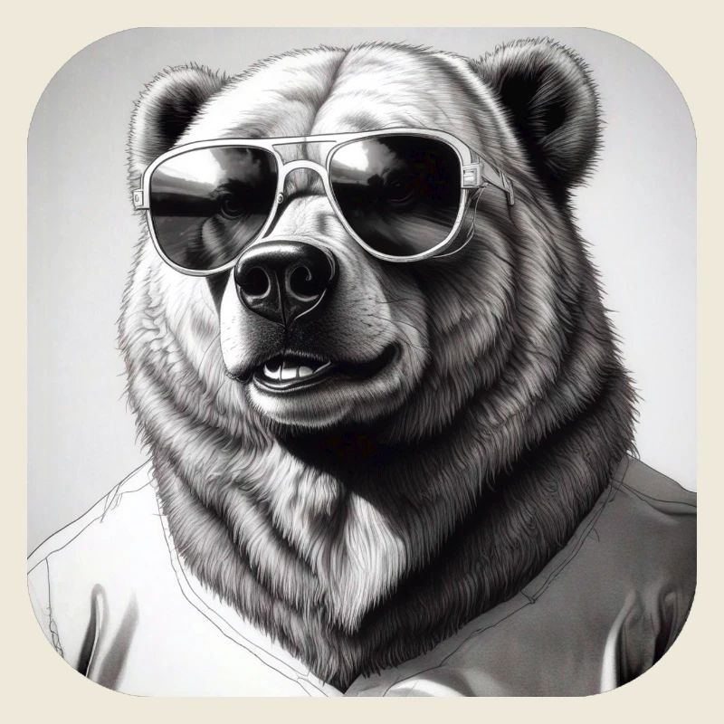 Cool bear with sunglasses