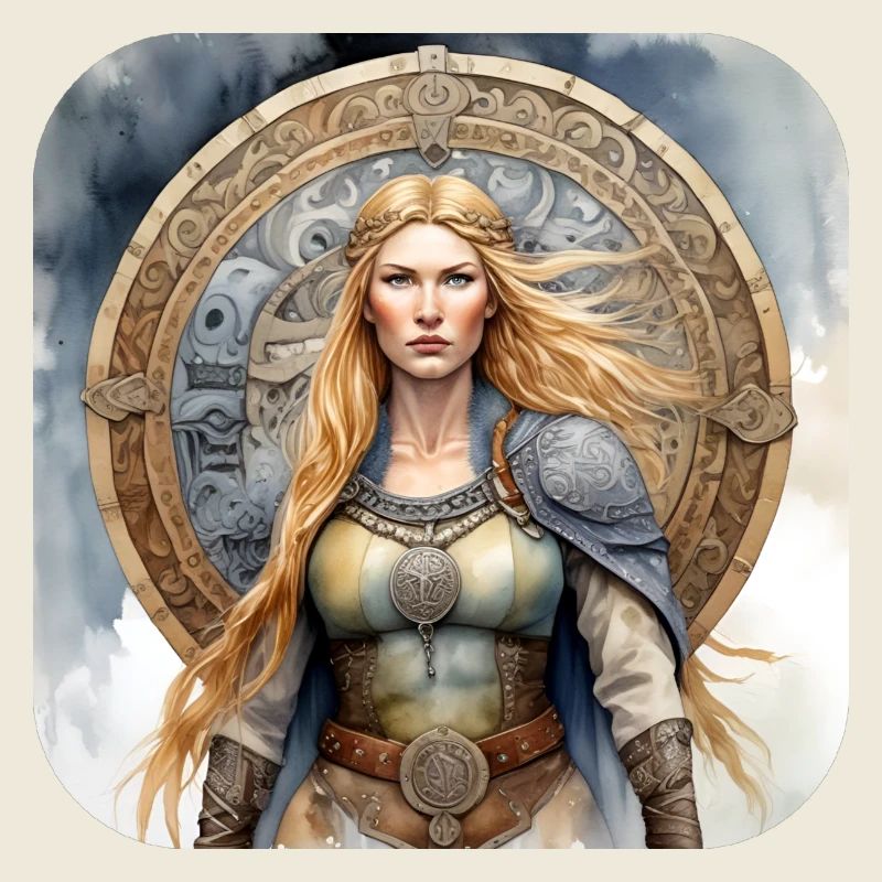 Proud Viking Germanin Shield Maiden