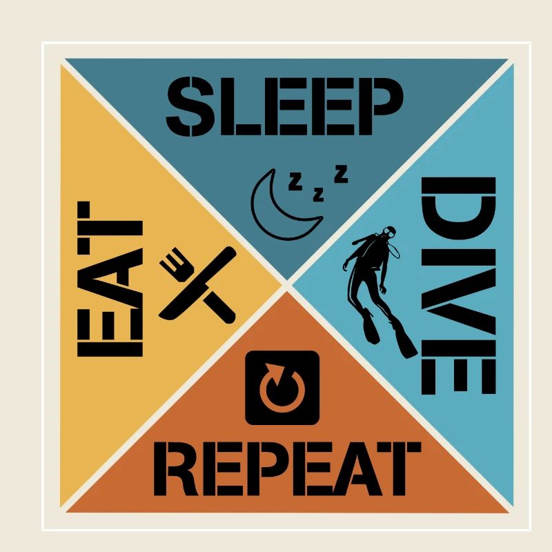 Eat sleep dive repeat