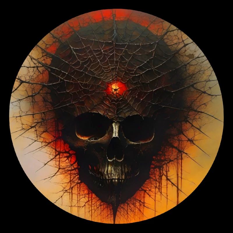 Düsterer Horror Totenkopf