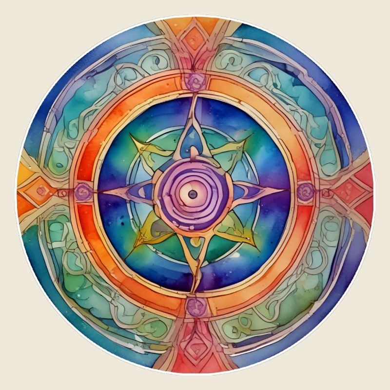 Symbole aux couleurs vives