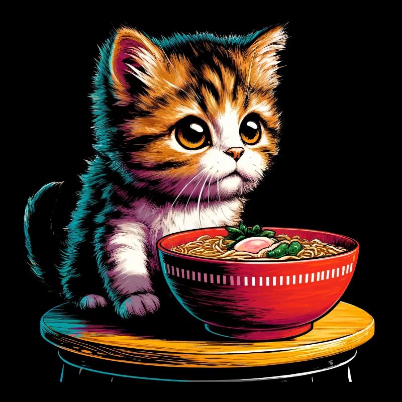 Chat Ramen Kawaii Anime