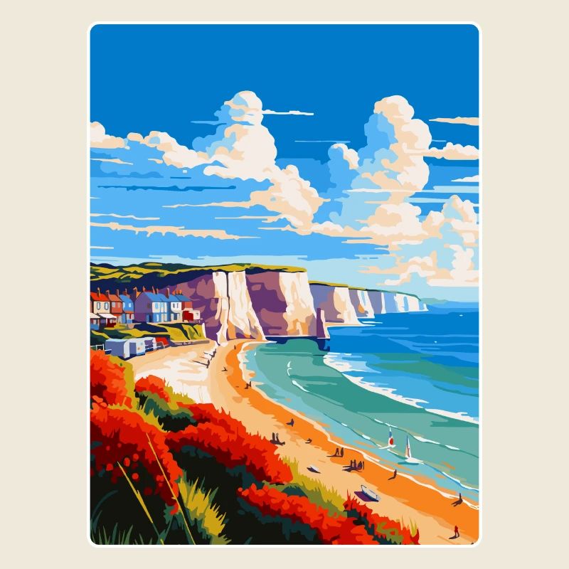 Westgate On Sea Angleterre Royaume-Uni Affiche de voyage Souvenir