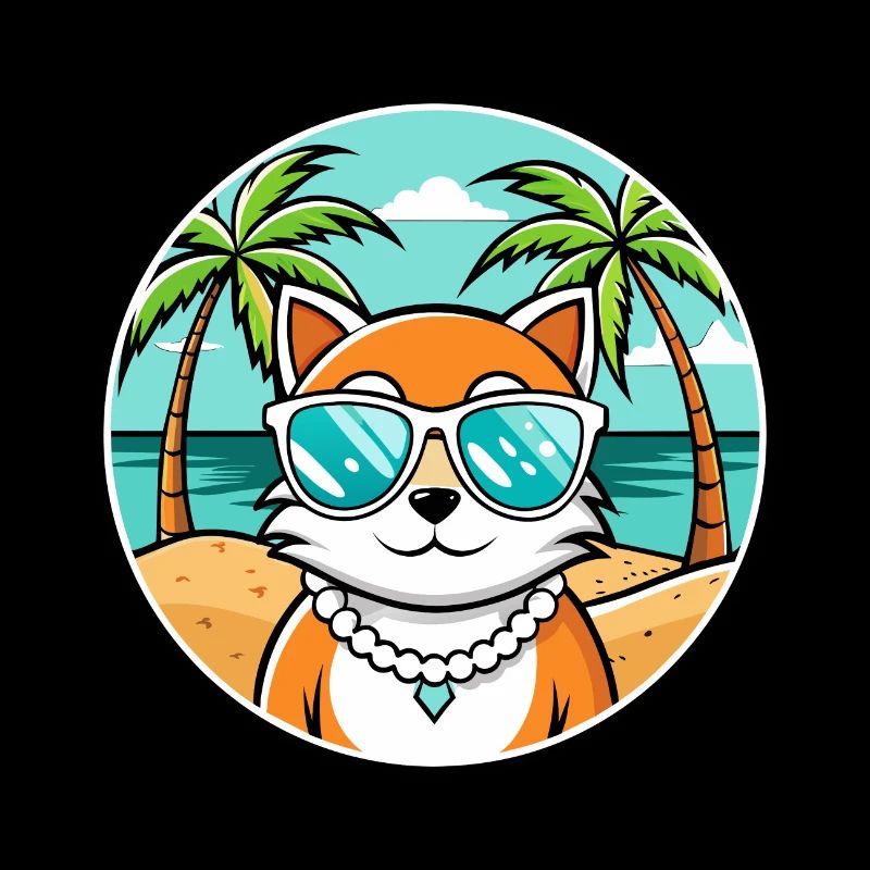 Hantilly Tiffany Race Chat Dessin Animé Lunettes de Soleil Plage