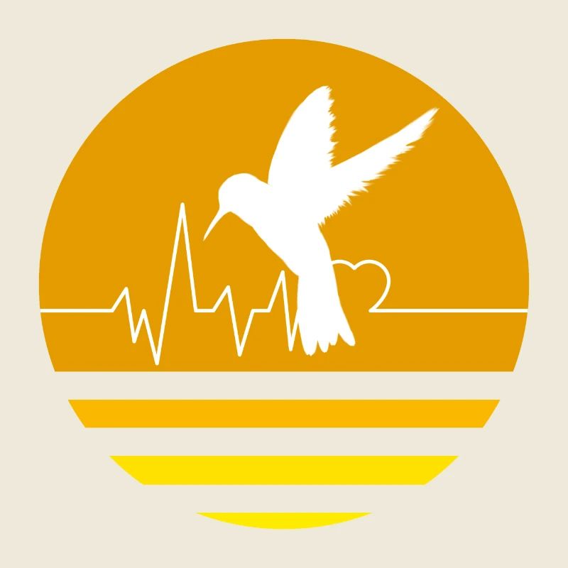 Pastel Orange Hummingbird