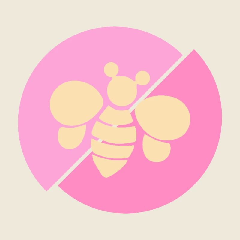Pastel Pink Contrast Bee