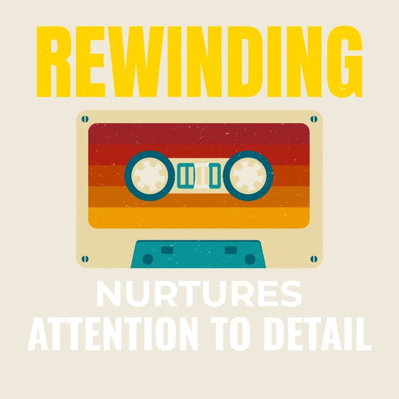 Cassette Tape Rewinding 80s Nostalgia Retro 1980s