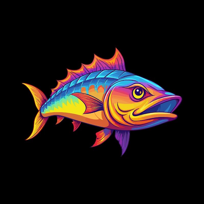 Barracuda Bunte Kawaii Cartoon Figur Tier