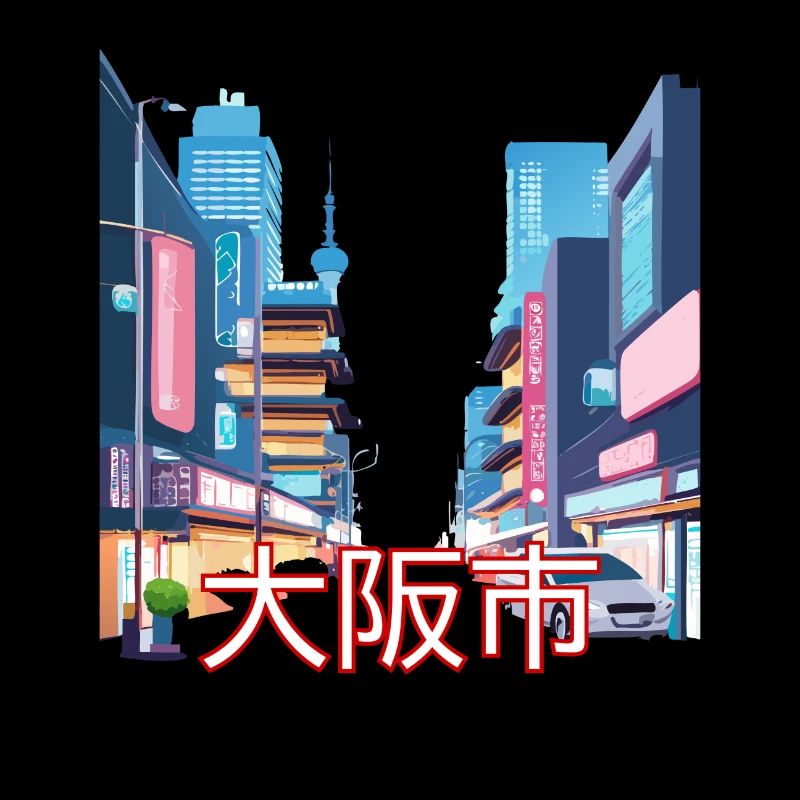 Osaka Neon Skies