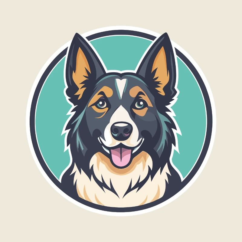 Carpathian Shepherd Dog Breed Funny Cartoon Kawaii