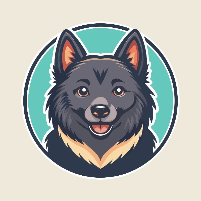 Schipperke Hunderasse Cartoon Kawaii Clipart Tier