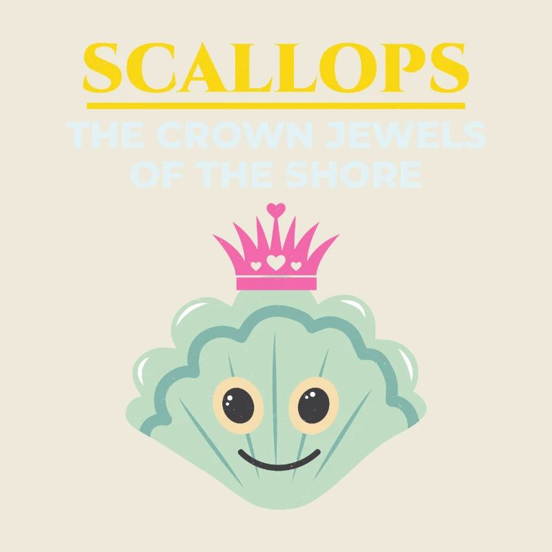 Scallop Seashells Collector Beachcomber Shellfish