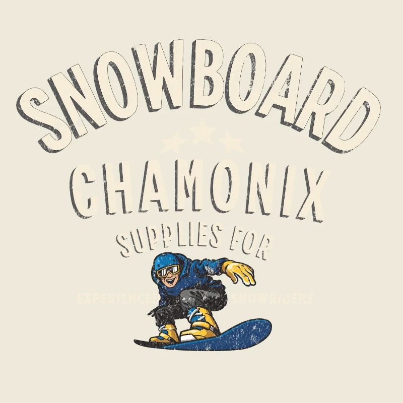 Snowboarden in Chamonix