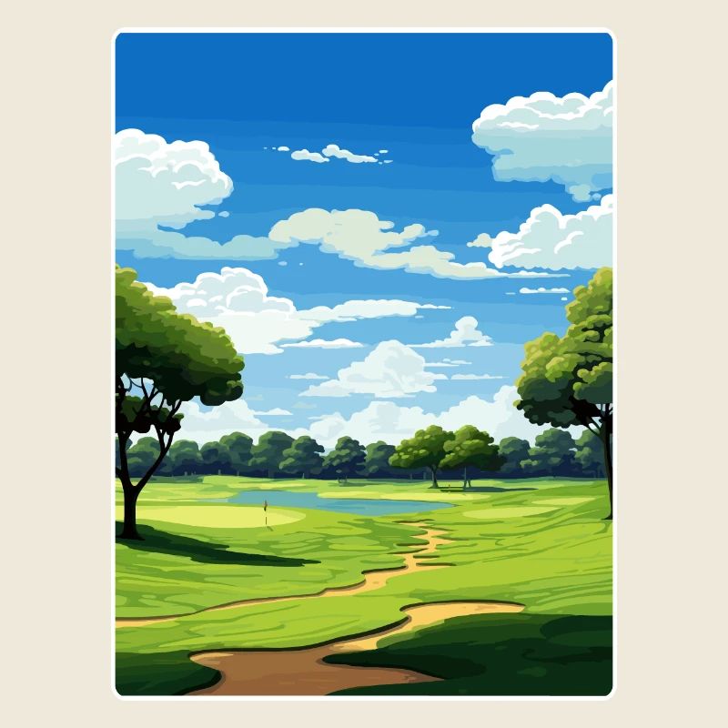 Medinah Golf Course Club Affiche de voyage souvenir