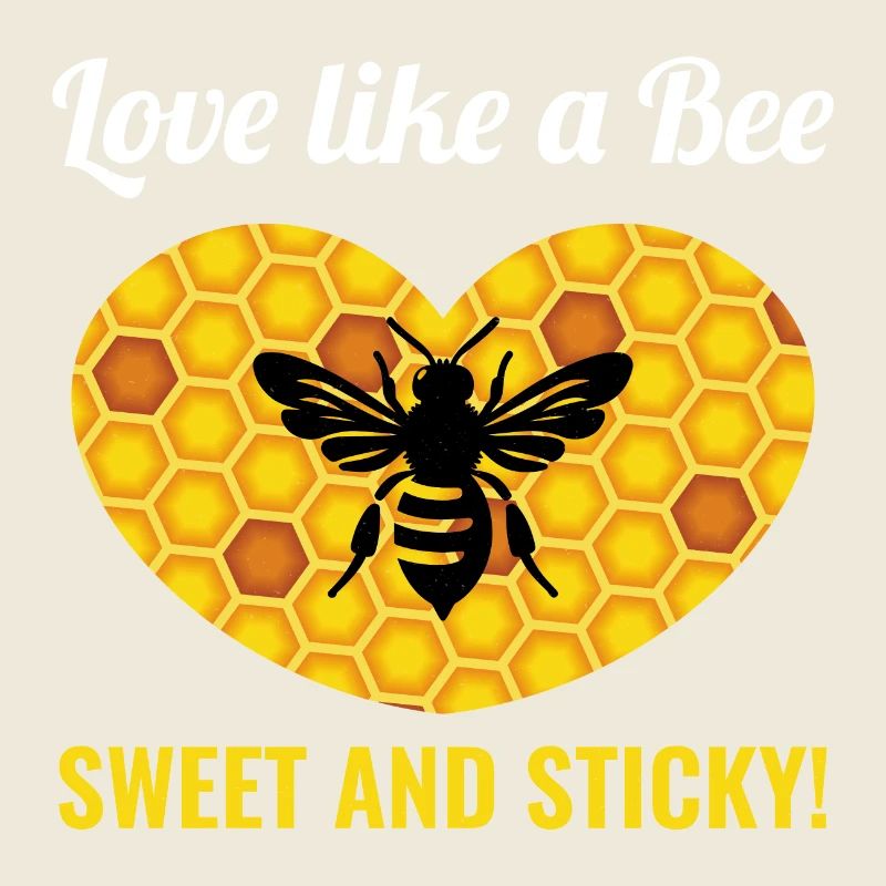 Honeybee Beekeeper Beekeeping Valentines Day Heart