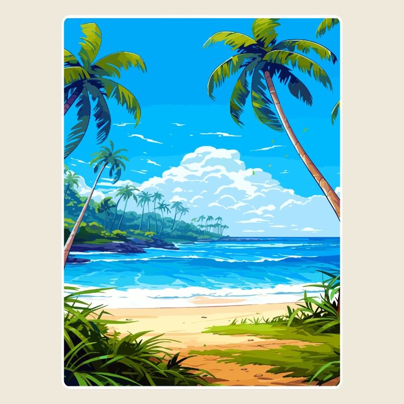Barbados Karibik Reise Poster Souvenir Farbe WP