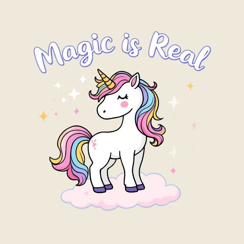 Magie ist echte Einhorn-Inspirationskunst für Träumer