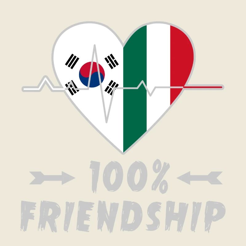100 % amitié entre la Corée du Sud et l'Italie