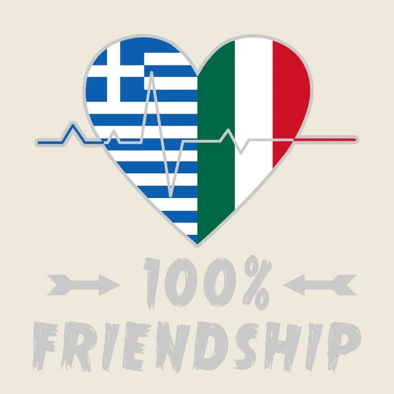 100 % amitié entre la Grèce et l'Italie