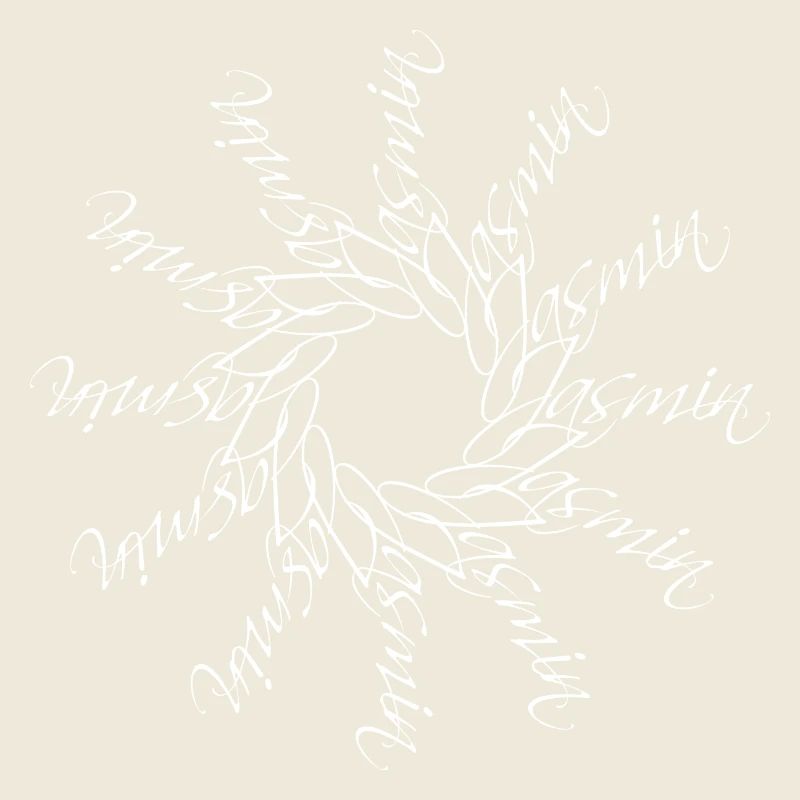 Jasmin Name Namensmandala