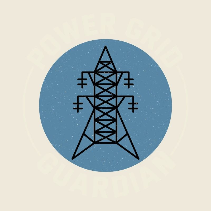 Lineman Power Grid Guardian Héros du travail en électricité
