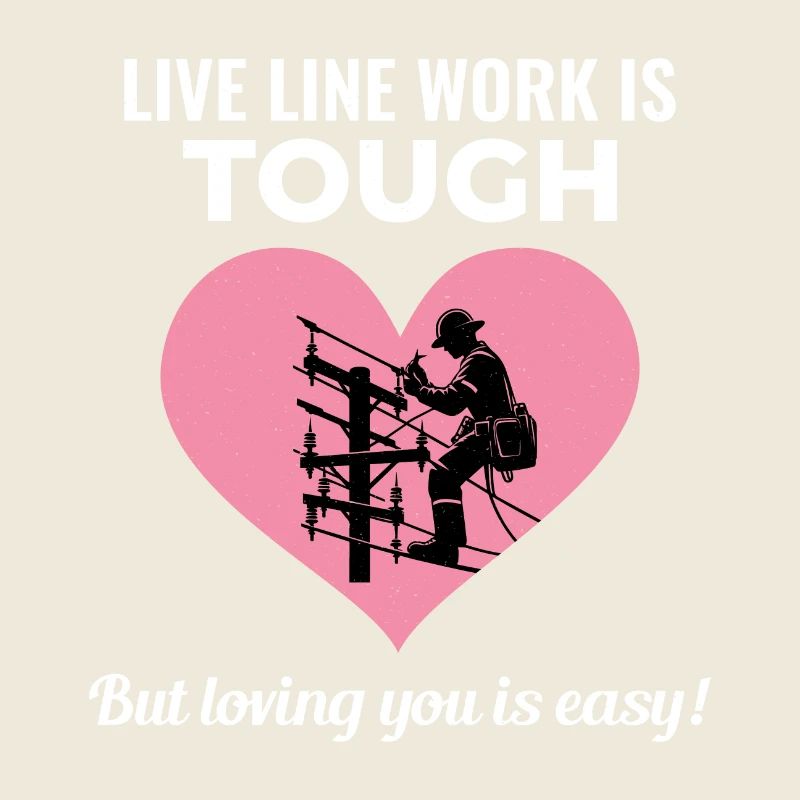 Lineman Valentinstag Live Line Work Liebe Romantik