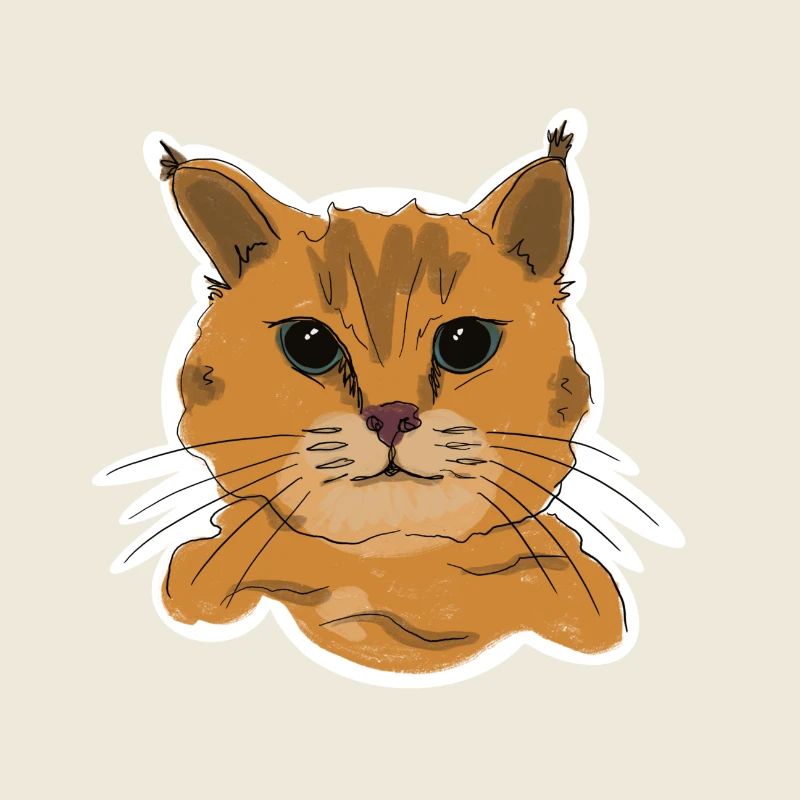 Illustration einer Katze „Schnurr“