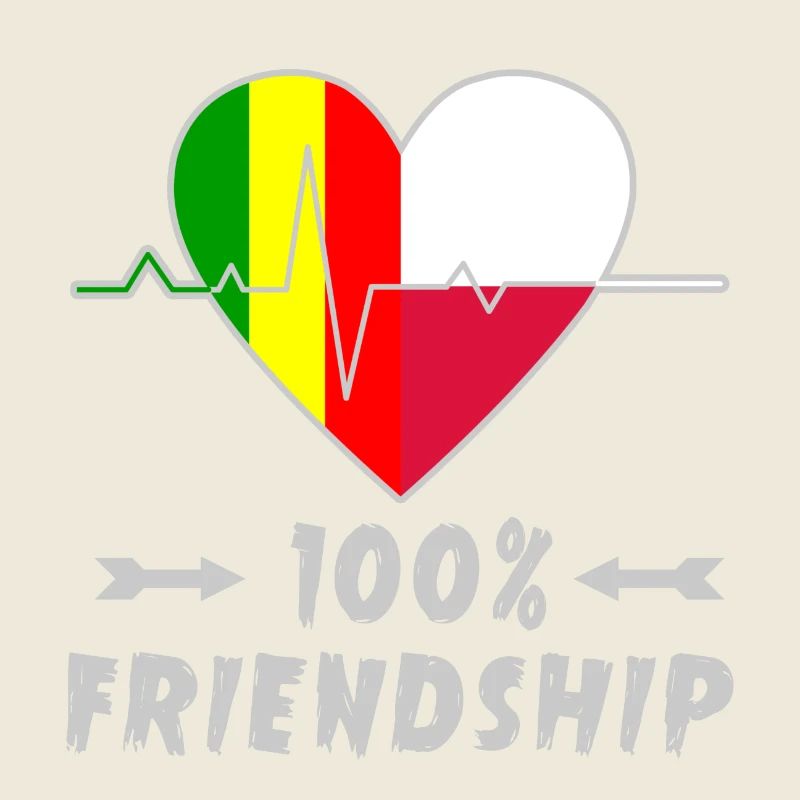 Mali und Polen 100% Freundschaft