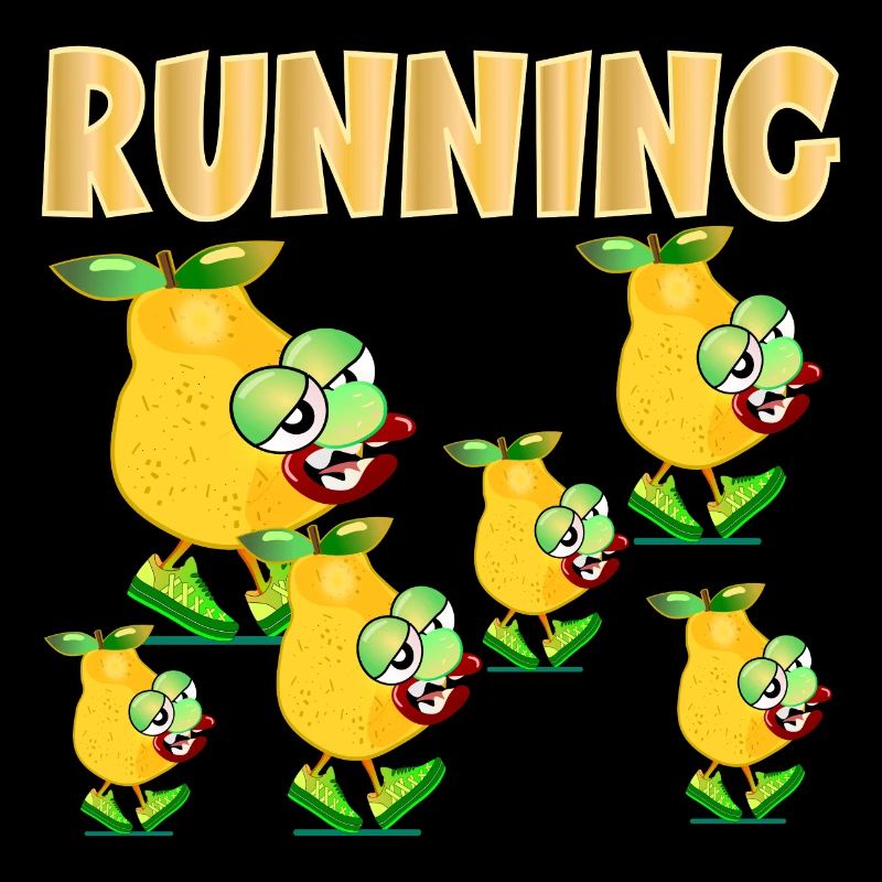 FUNNY TEAM RUNNING GROUP ATHLETE
