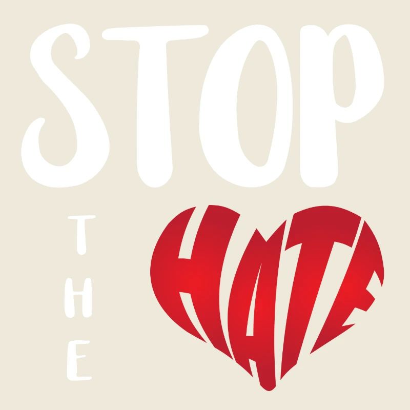 No Hate Dislike Stop Hate Anti Hate