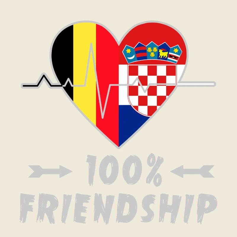 Belgien und Kroatien 100% Freundschaft