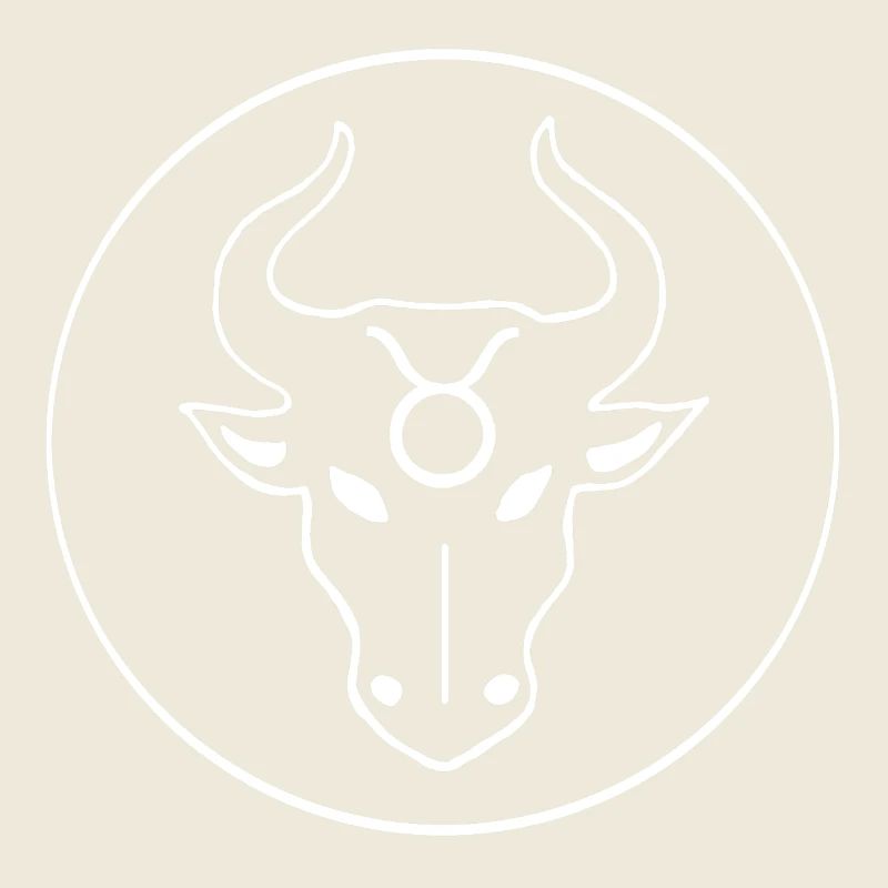 Sternzeichen Stier (weiß)