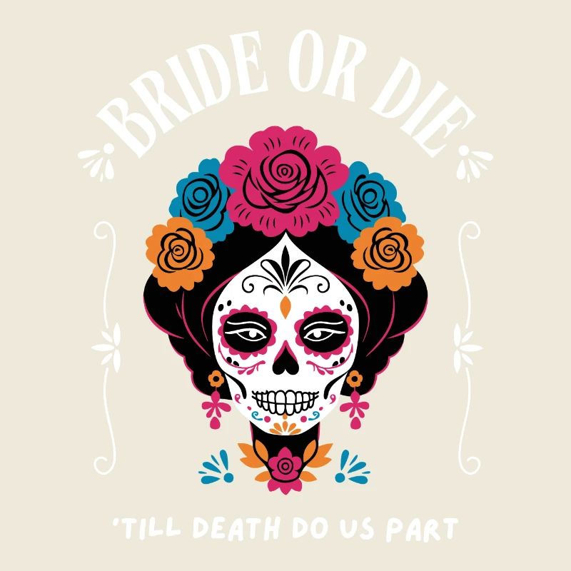 Bride or Die – Totenkopf-Design
