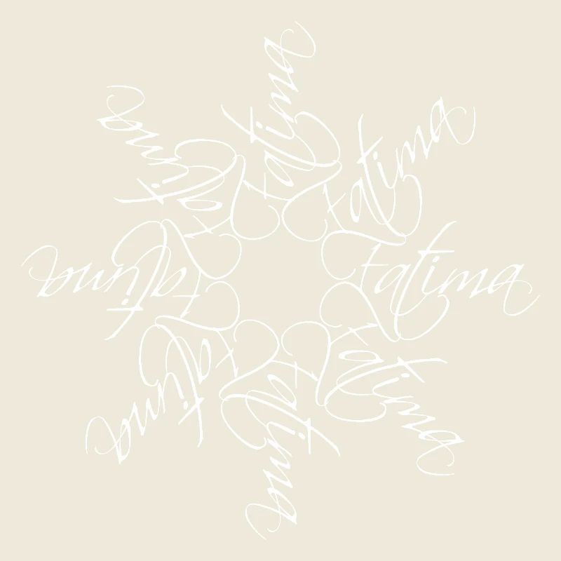 Fatima Name Namensmandala