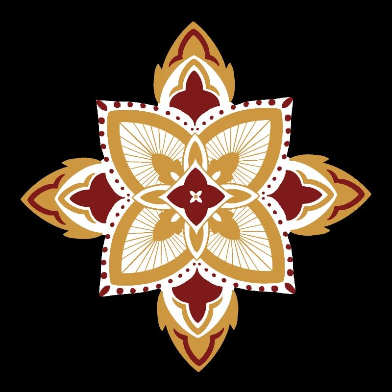 orientalisches Muster Marokko gold rot