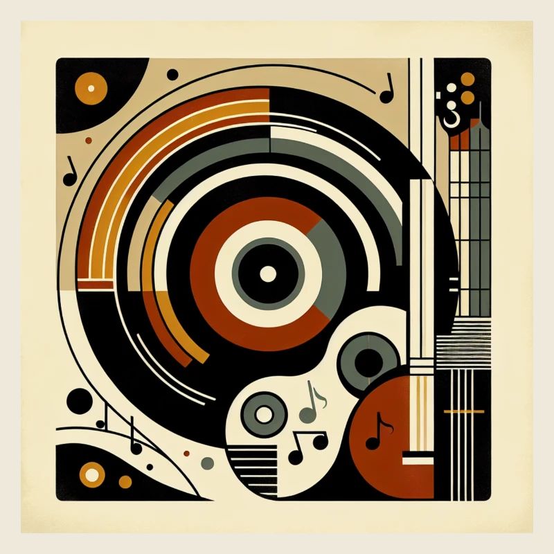 Retro Musik Vibes – Abstrakte Harmonie