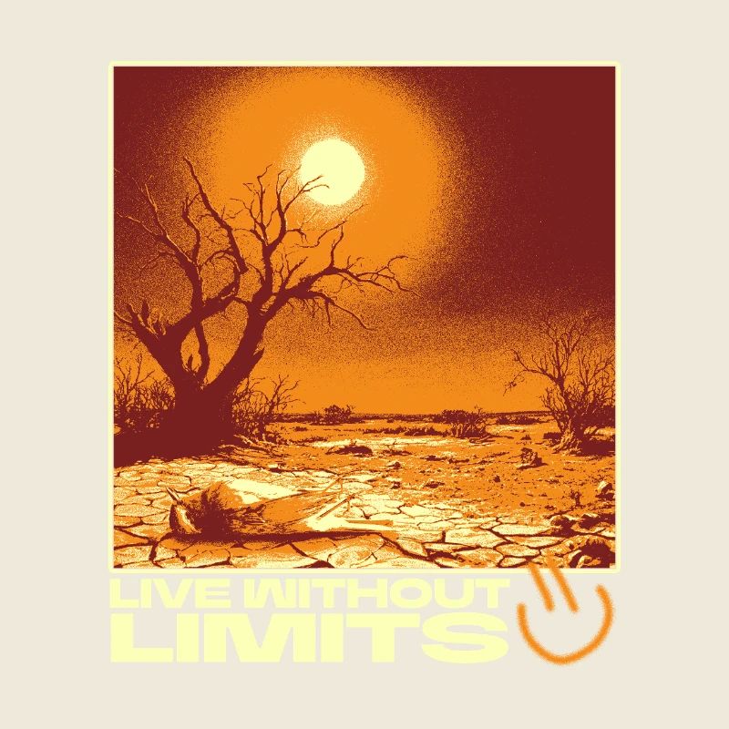 Live Without Limits – Surreal Desert Scene